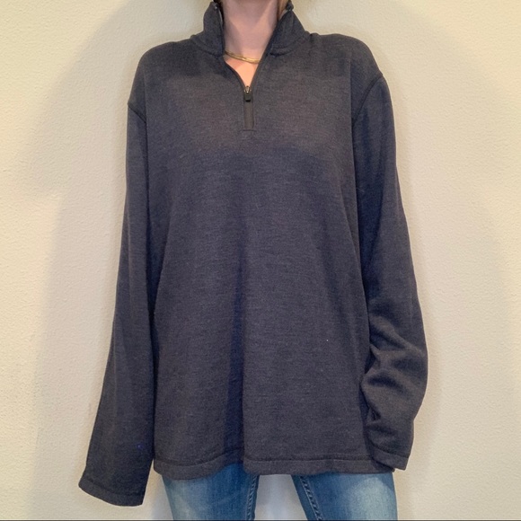 Eddie Bauer Cotton Dark Blue Sweatshirt,XL